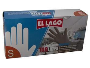 EL LAGO 100GUANTES LATEX T/S  90435000