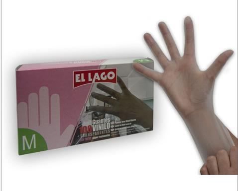 EL LAGO 100GUANTES VINILO T/M 90330000