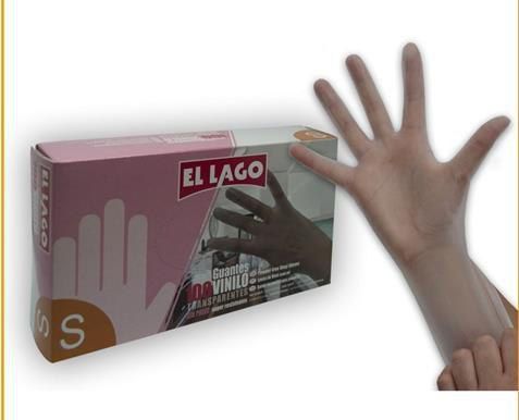 EL LAGO 100GUANTES VINILO T/P 903300