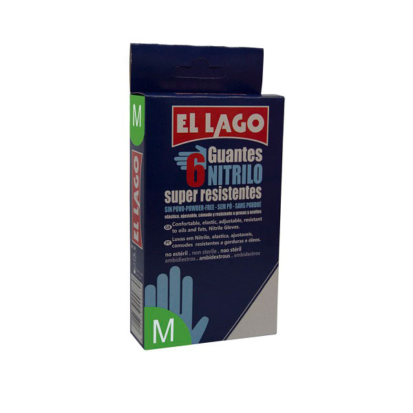 EL LAGO GUANTES NITRILO 6U T/M 900650