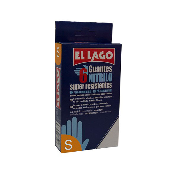 EL LAGO GUANTES NITRILO 6U T/P 9006500