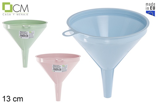 EMBUDO 13CM COLOR PASTEL 900300