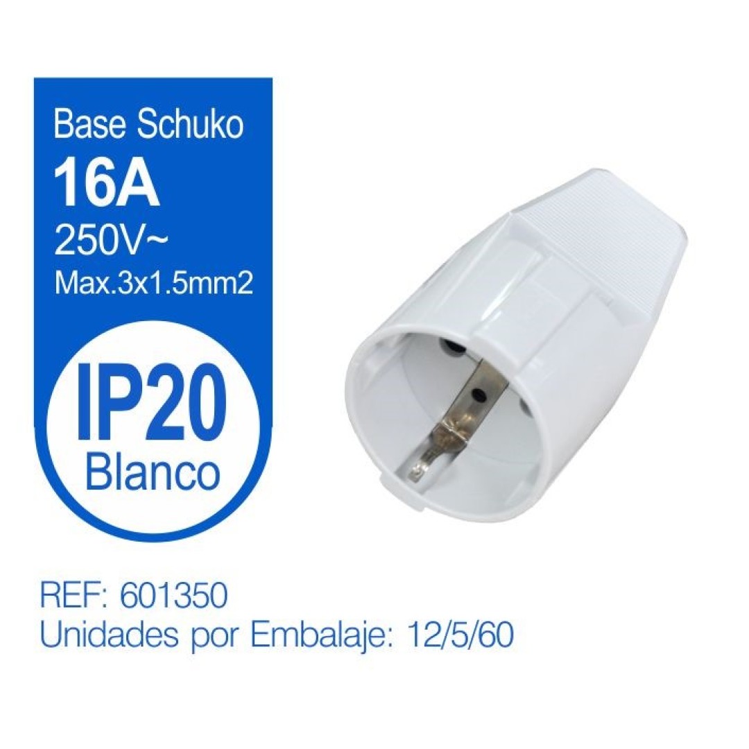 ENCHUFE HEMBRA SHUCKO BCO 9013000