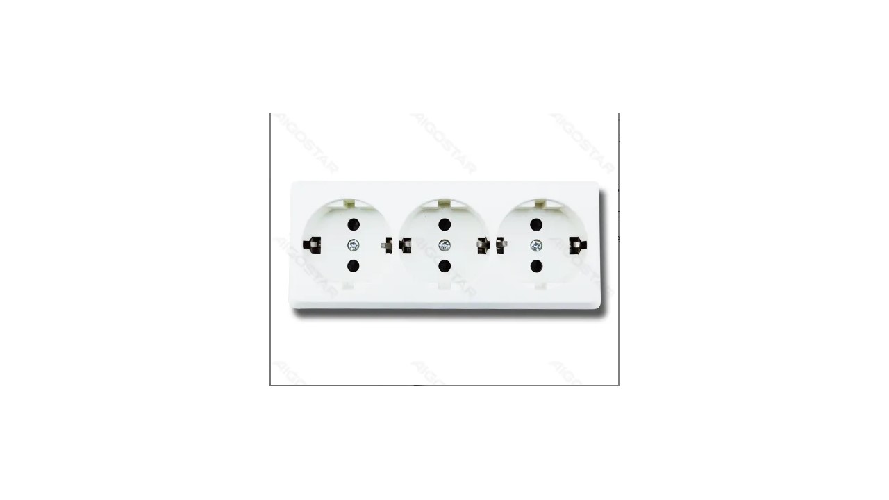 ENCHUFE SUPERFICIE 3VIAS BLANCO 904000