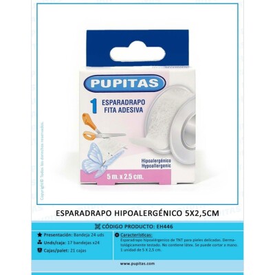 ESPARADRAPO HIPOALERG.5MX2.5CM 90067000