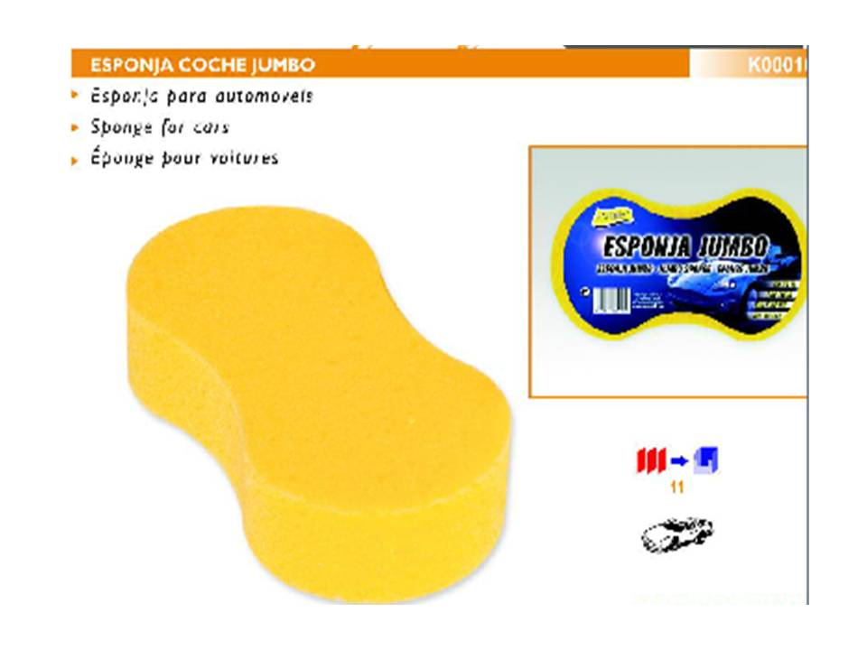 ESPONJA JUMBO COCHE 900600