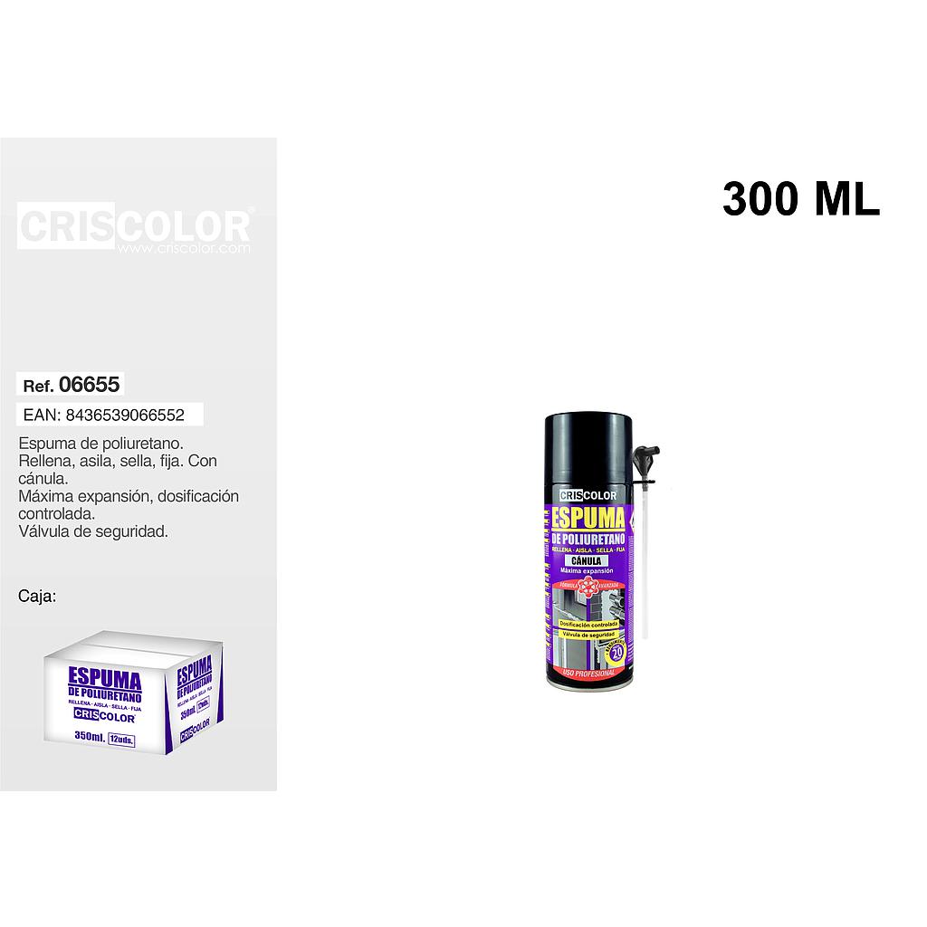 ESPUMA POLIURETANO 300ML C/CANULA 902800