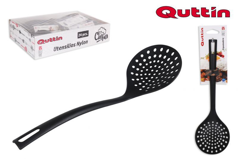 ESPUMADERA NEGRA NYLON 30CM 9007500