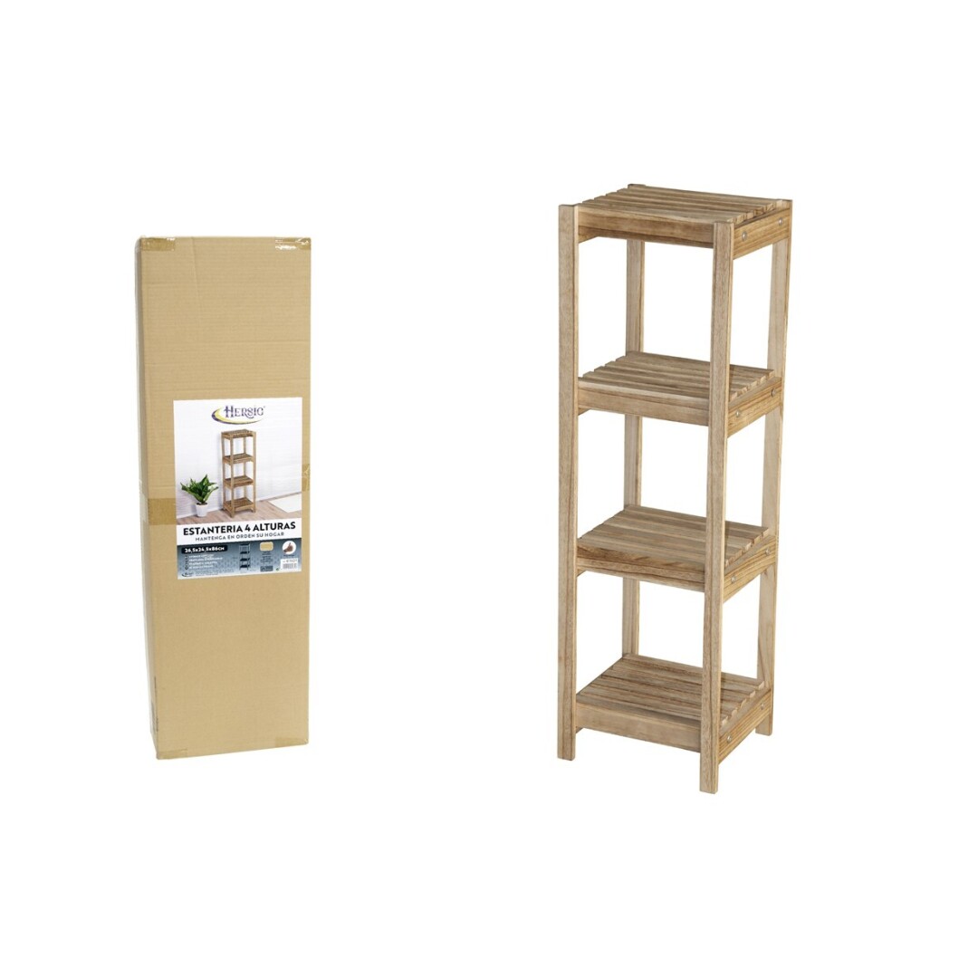 ESTANTERIA 4ALT. NATURAL 26X24X86  917500