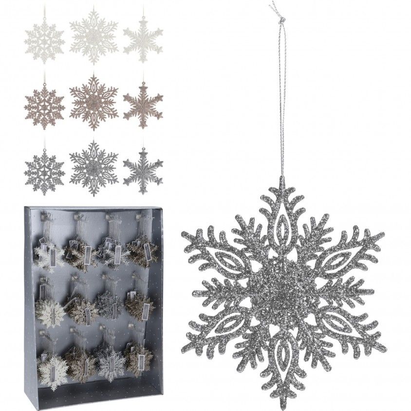 ESTRELLA NIEVE COLGAR 10CM 900700