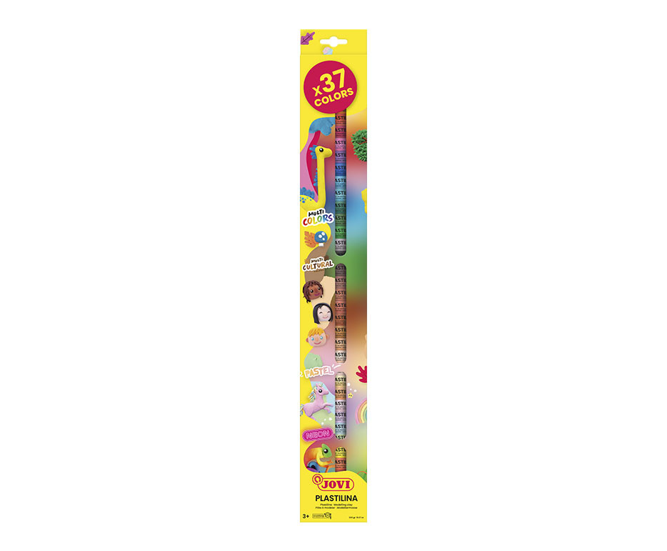 ESTUCHE 37 PLASTILINAS COLORES 9085000