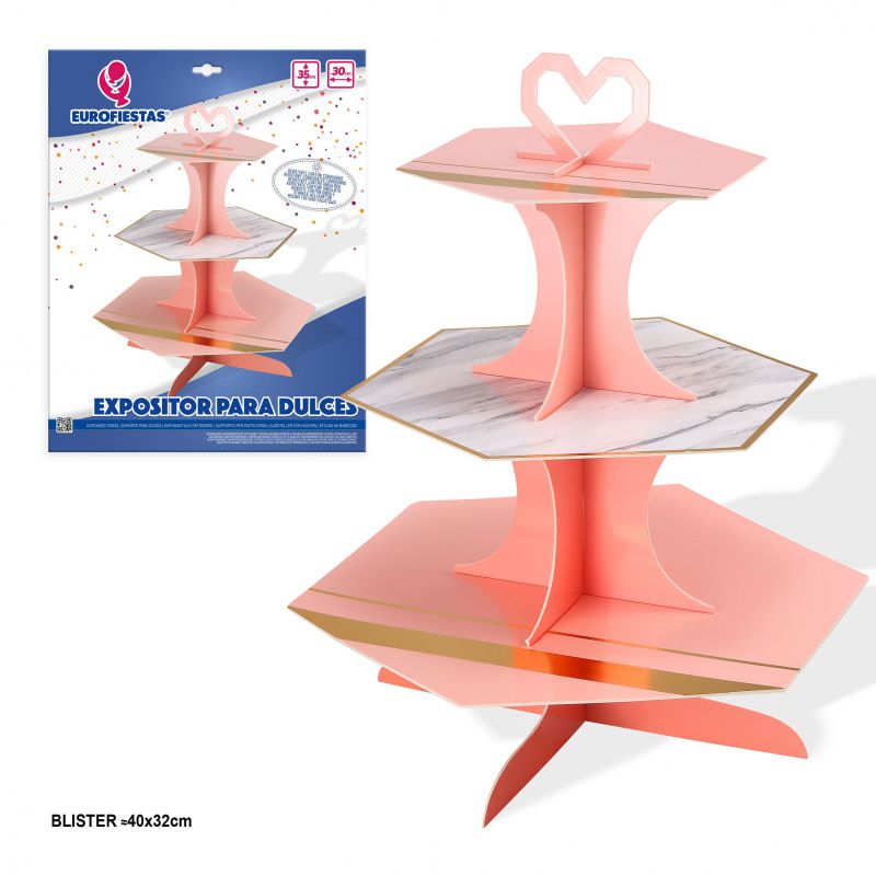 EXPOSITOR DULCES POLIG.ROSA PAST 903300