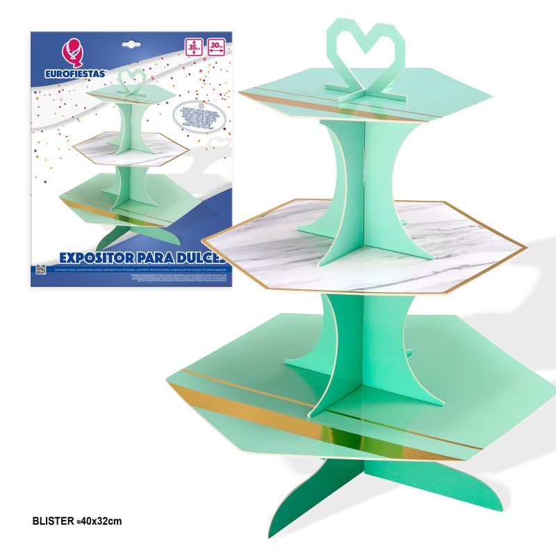 EXPOSITOR DULCES POLIG.VERDE PASTEL 903300