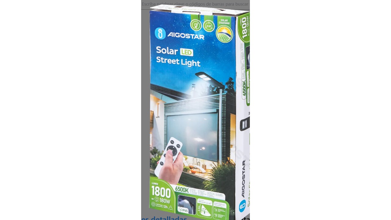 FAROLA SOLAR LED NG C.REMOTO 934400