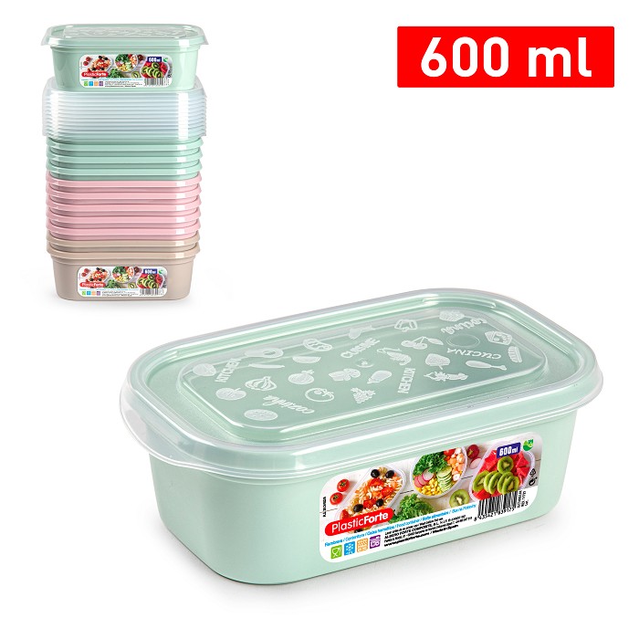 FIAMBREA BASIC RECT. 600ML VRM 9006500