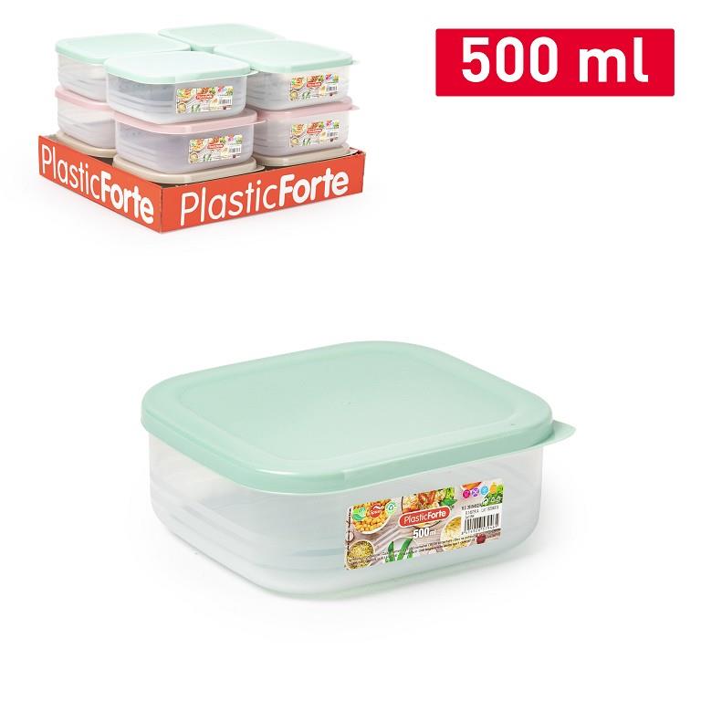 FIAMBRERA BENTO RECT. 500ML VRM 900800