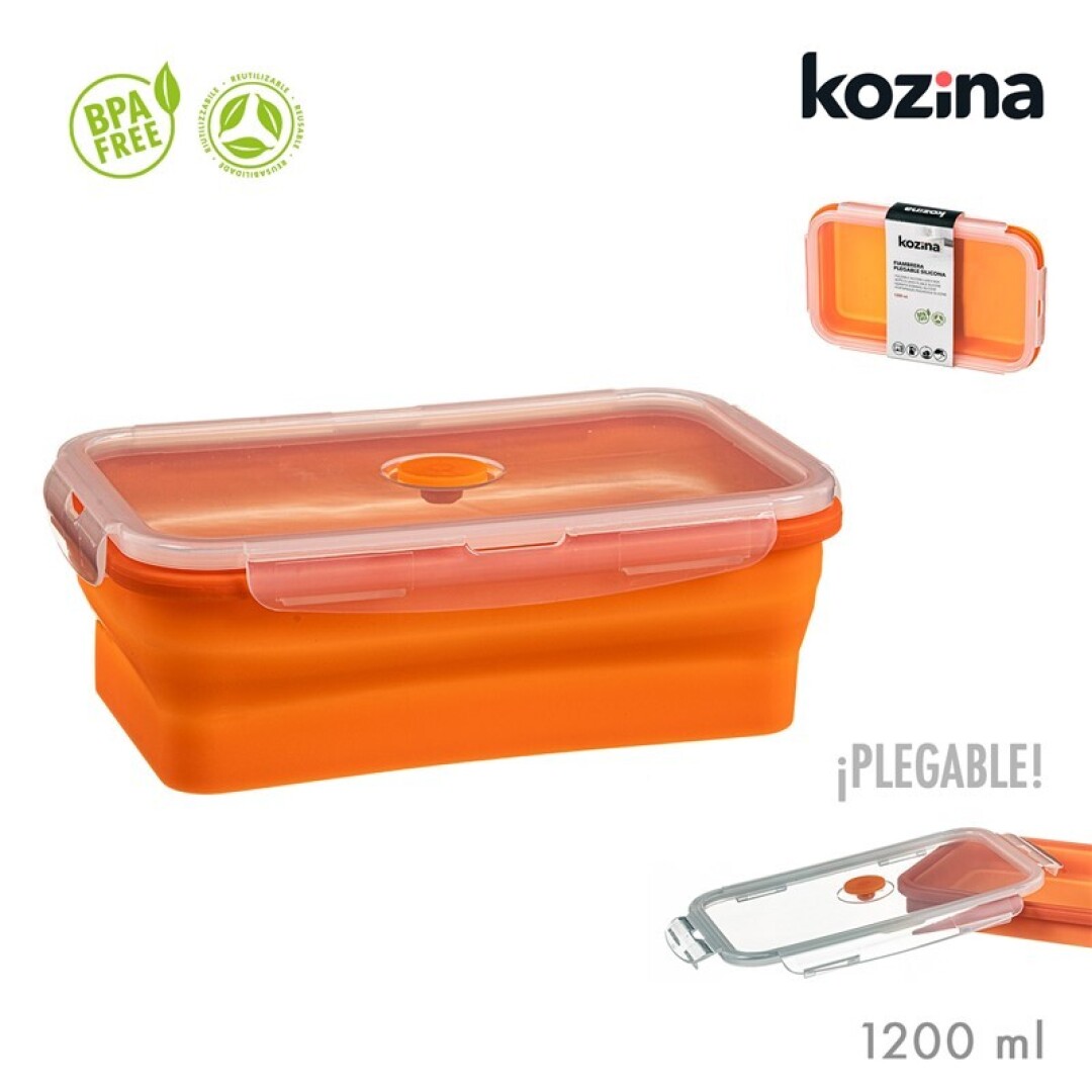 FIAMBRERA SILICONA PLEG.NARANJA 1200ML 904600