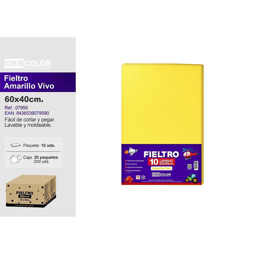 FIELTRO AMARILLO VIVO 40X60 9004800