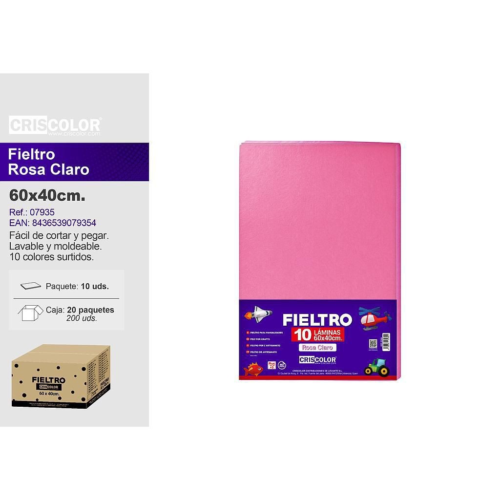 FIELTRO ROSA CLARO 40X60 9004800