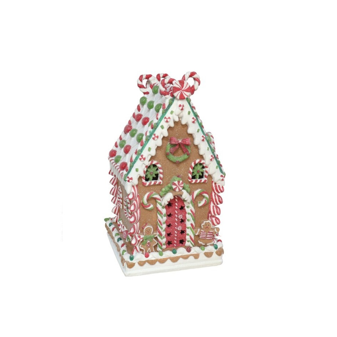 FIGURA CASA JENJIBRE MARR/VDE 20X20X37 94000