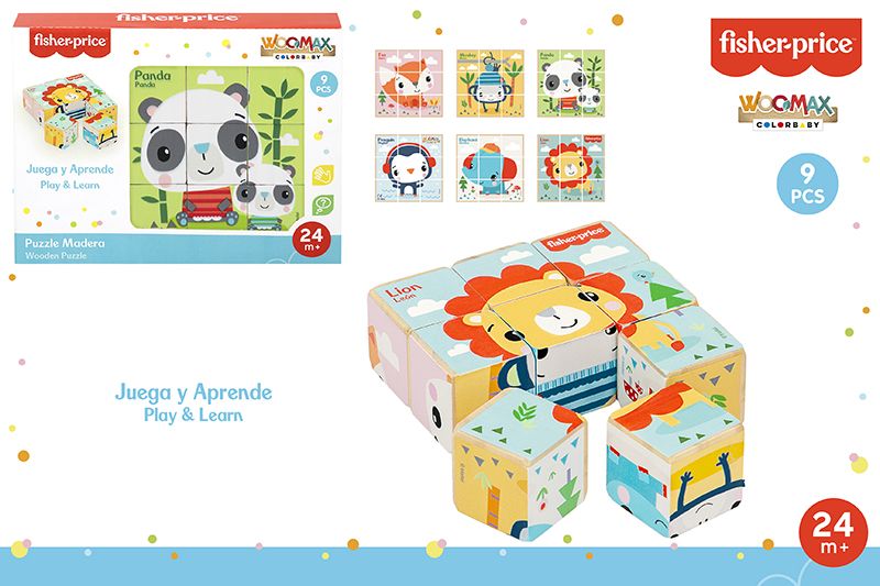 FISHER PRICE PUZZLE BLOQUES 6CARAS 9047000