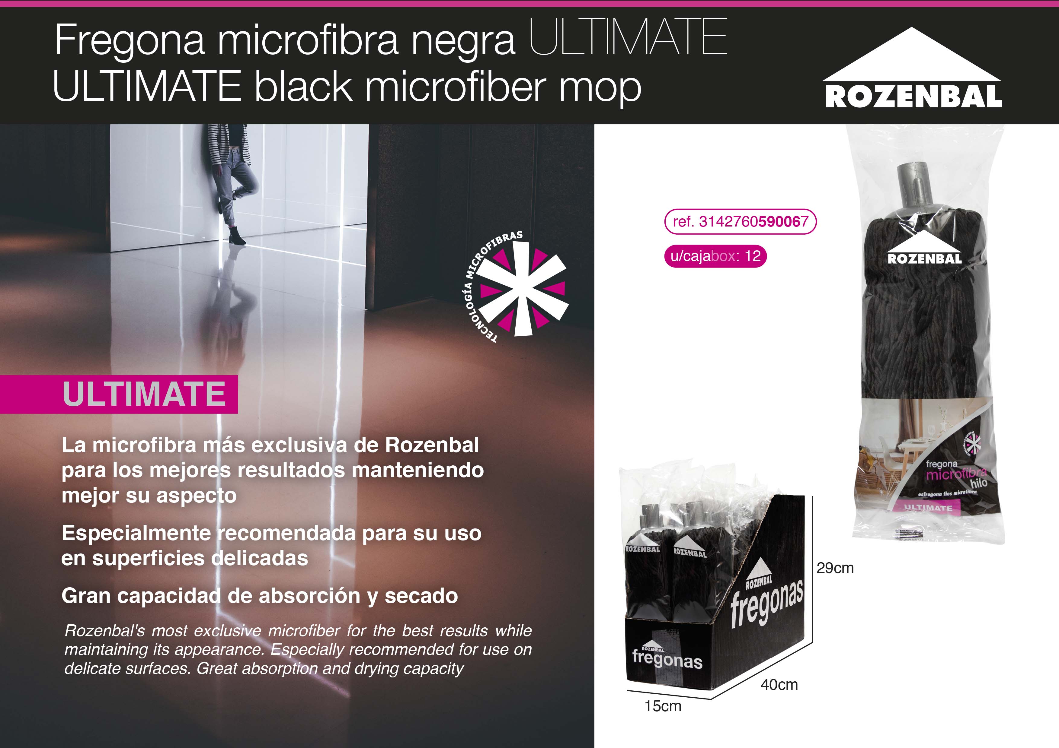 FREGONA MICROF NGRA ULTIMATE 9013500