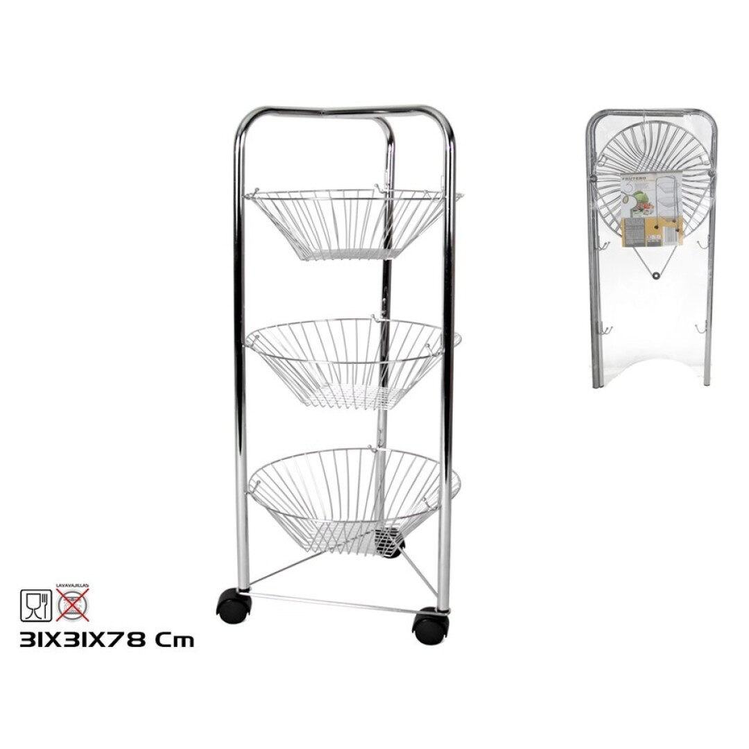 FRUTERO 3 CESTAS ALCORA INOX 9114500