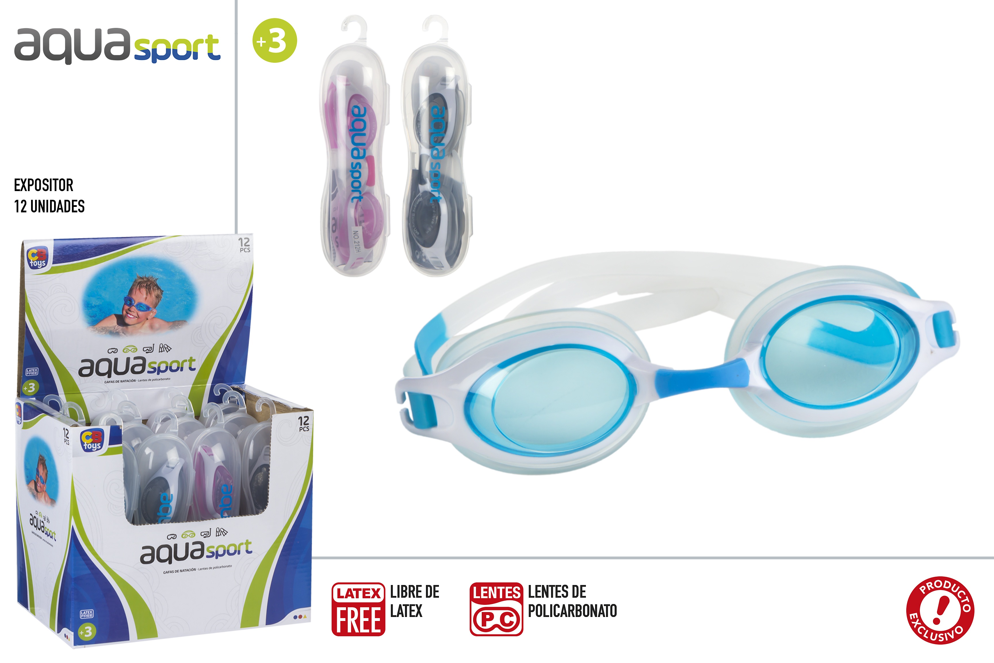 GAFAS NATACION INF C/CAJ 9016000