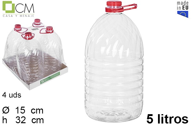GARRAFA  MULTIUSOS PET 5L C/ASA 9013000
