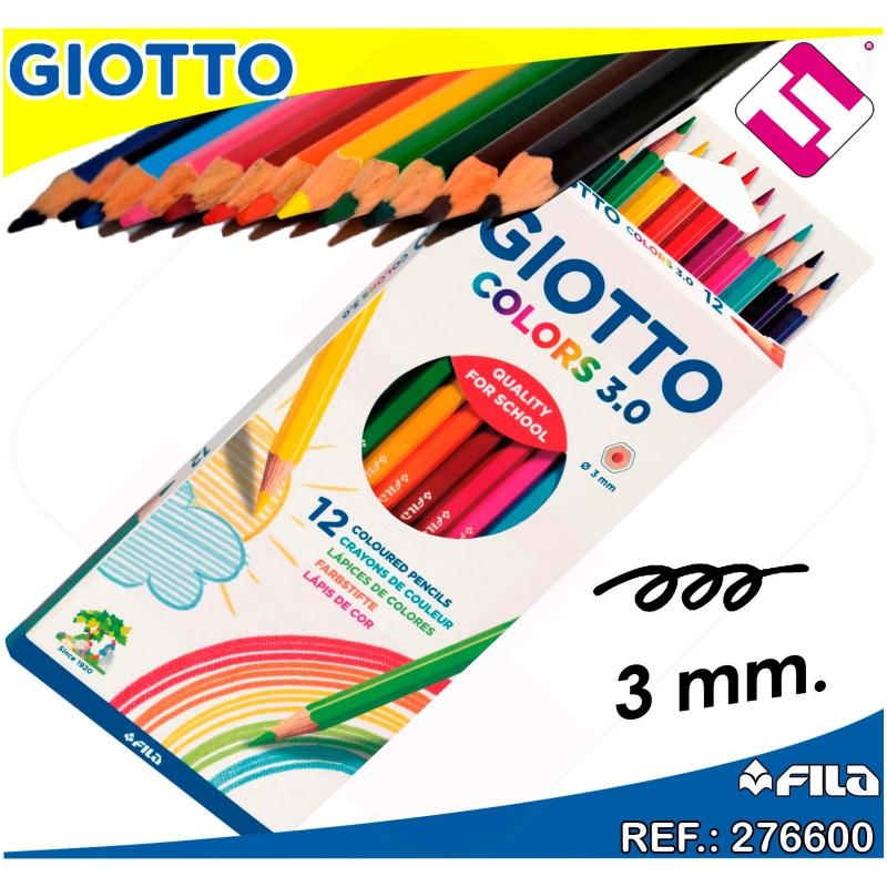 GIOTTO LAPICES COLORES 3MM 12U  902300