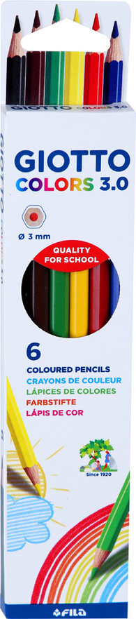 GIOTTO LAPICES COLORES 6U 9012000