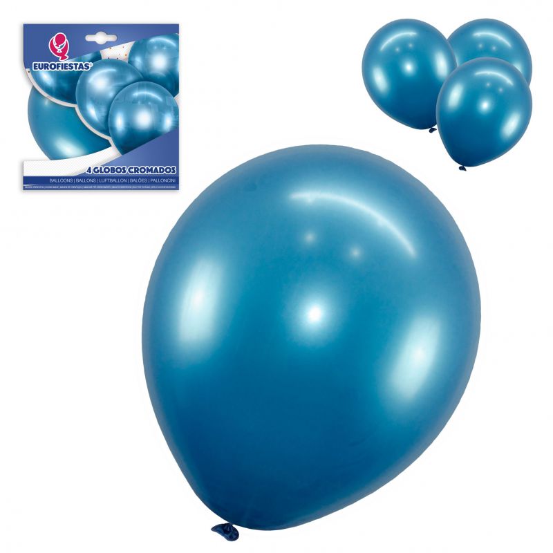 GLOBO CROMADO AZUL  4UD 9005500