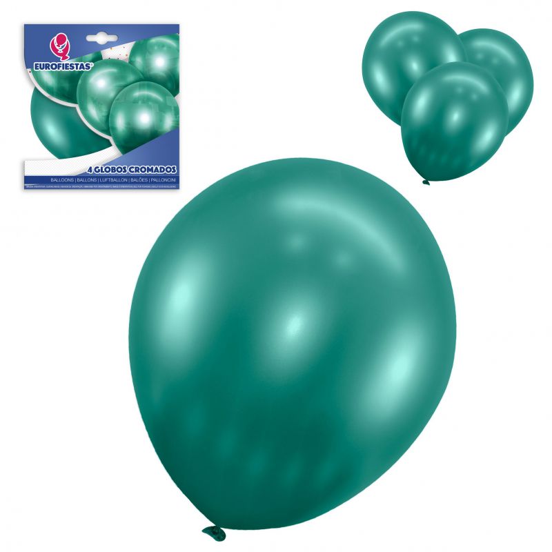 GLOBO CROMADO VERDE 4UD 9005500