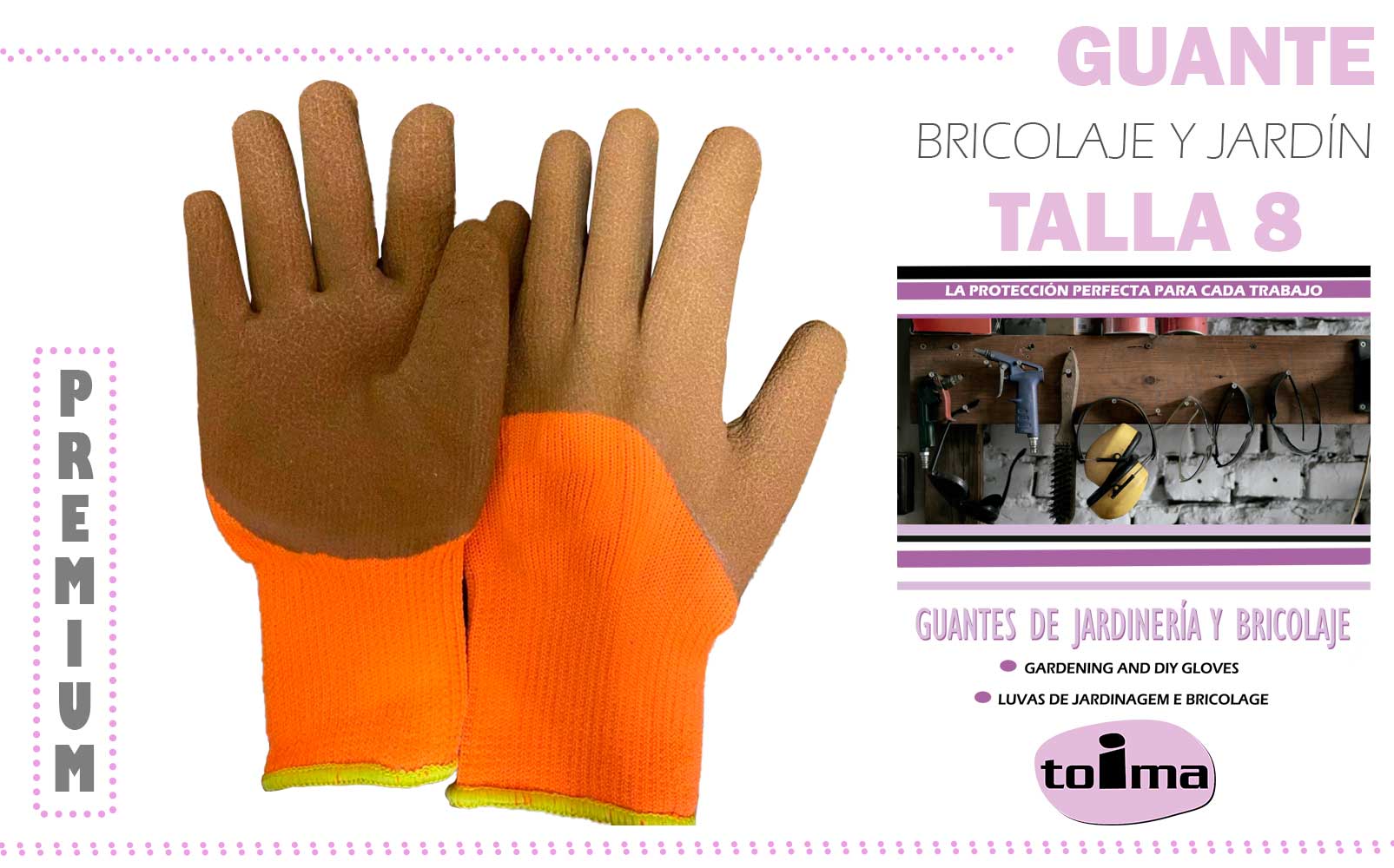 GUANTE JARDIN Y BRICO T/8 9009500
