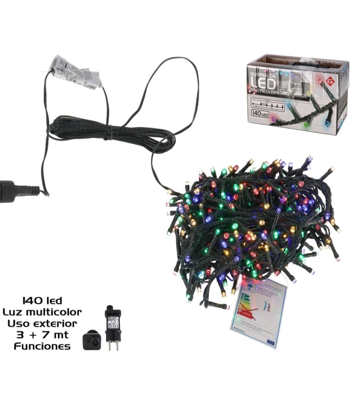 GUIRNALDA 140LED MULT. FUN3+7M 907900