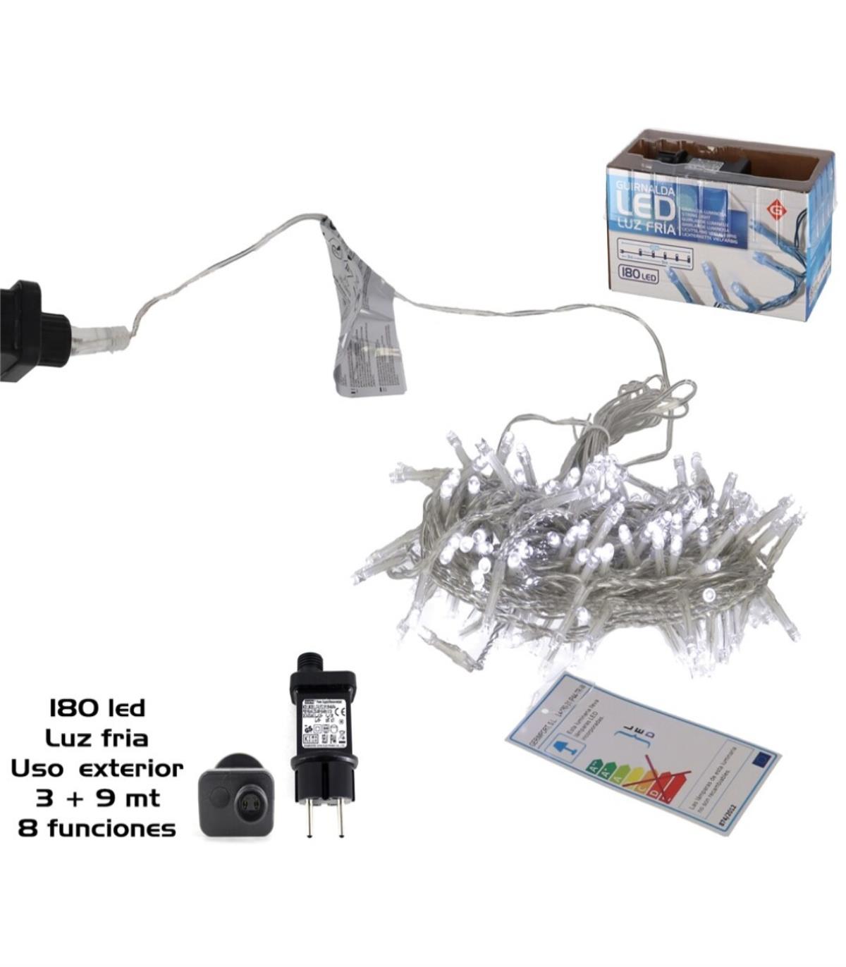 GUIRNALDA 180LED FRIA EXT FUN3+9M 908700