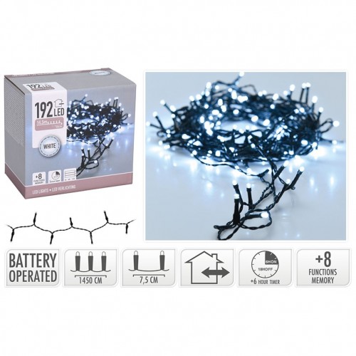 GUIRNALDA 192LED BATERIA BCO 90675000