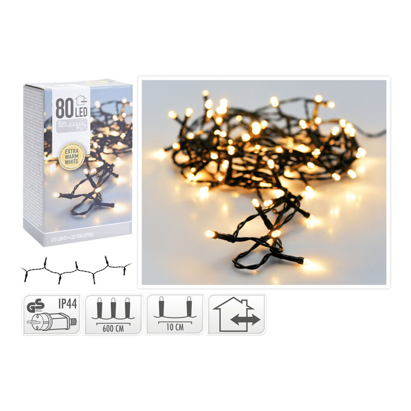 GUIRNALDA 80LED CALIDA 904700