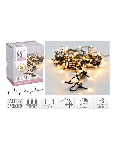 GUIRNALDA 96LED BATERIA CALIDA  9044000