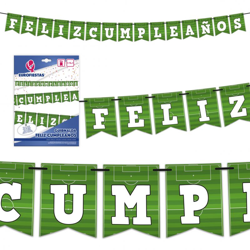 GUIRNALDA FUTBOL FELIZ CUMPLEAÑOS 9012600