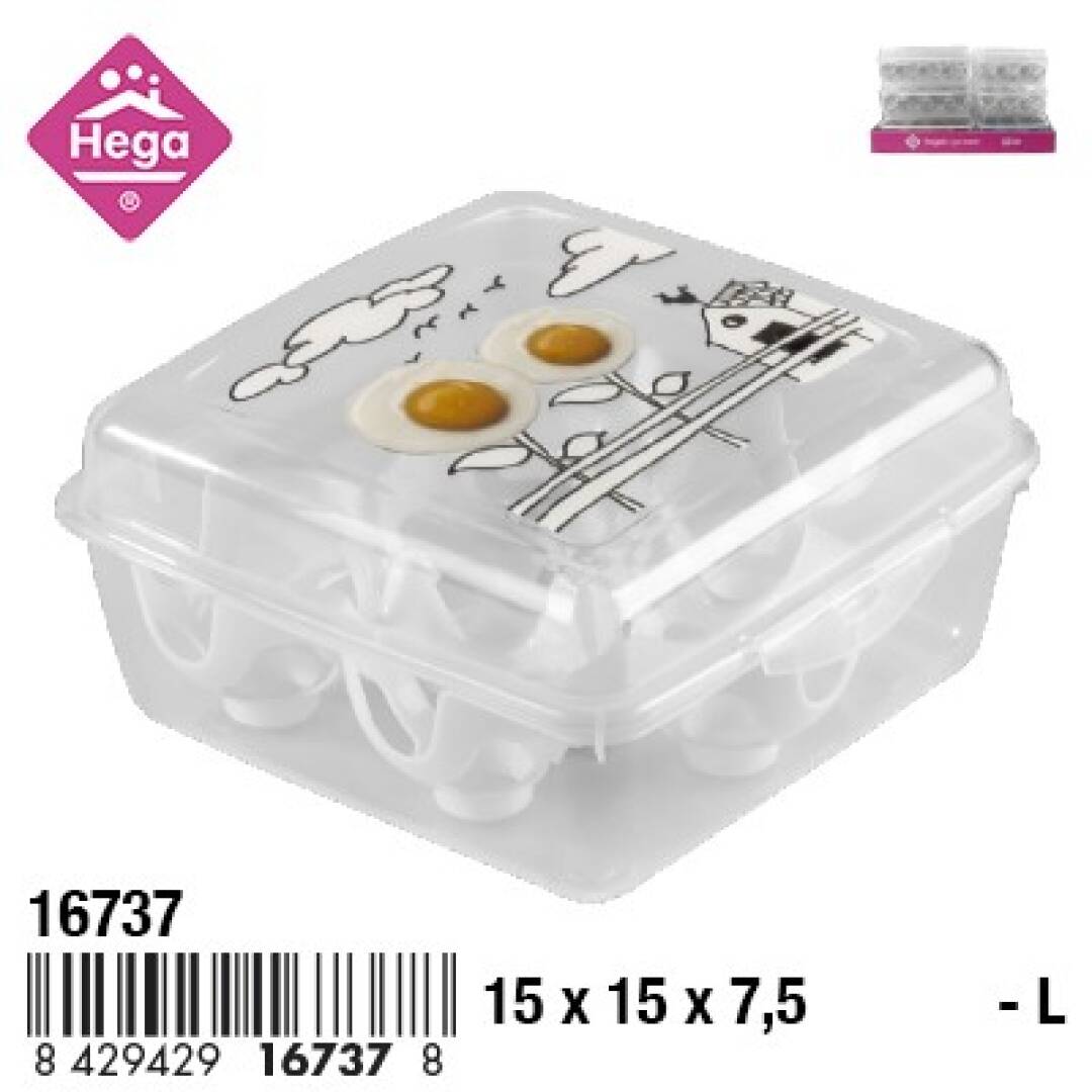 HUEVERA CUADRADA 6HUEVOS 901900