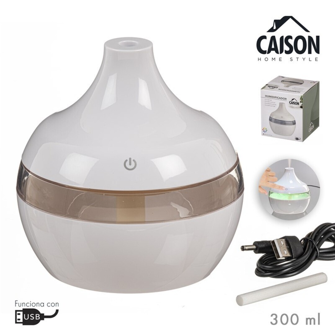 HUMIFICADOR USB LED BLANCO 300ML 908000