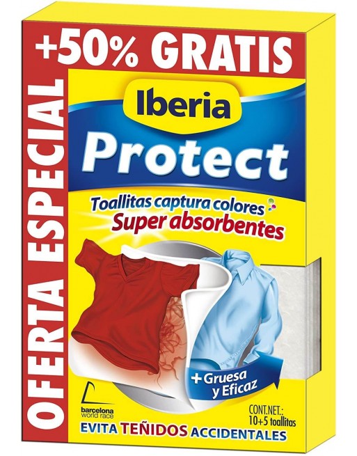 IBERIA TOALLITAS PROTECT  COLOR 15+5  902600