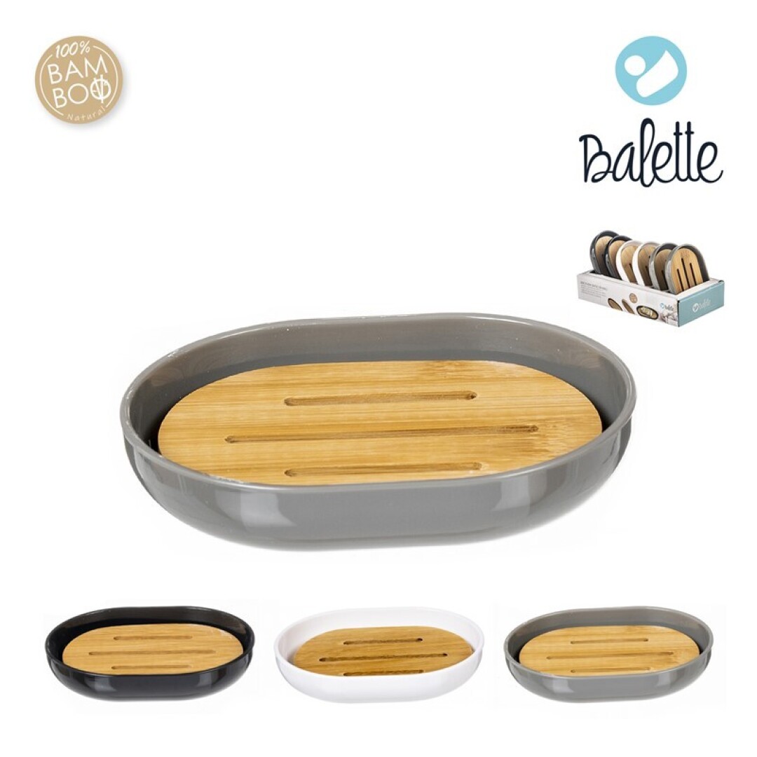 JABONERA BAÑO C/BAMBU COLORES 9013500