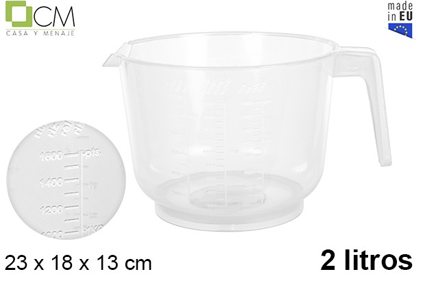 JARRA PLASTICO MEDIDORA 2L 9007500