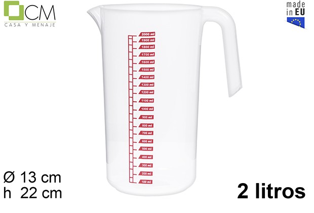 JARRA PLASTICO MEDIDORA 2L 9008500