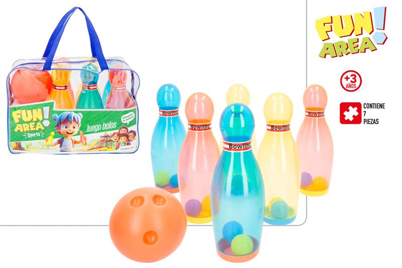 JUEGO BOLOS 20CM TRANSP. 908300