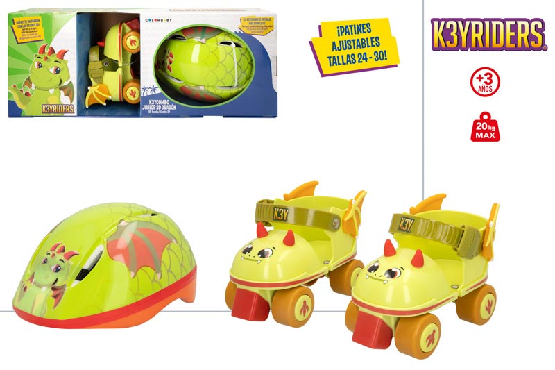 KEYRIDERS-COMBO PATINES/CASCO DRAGON 9273500
