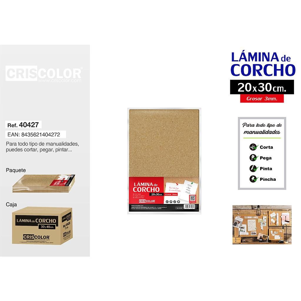 LAMINA CORCHO 20X30MM 9006500