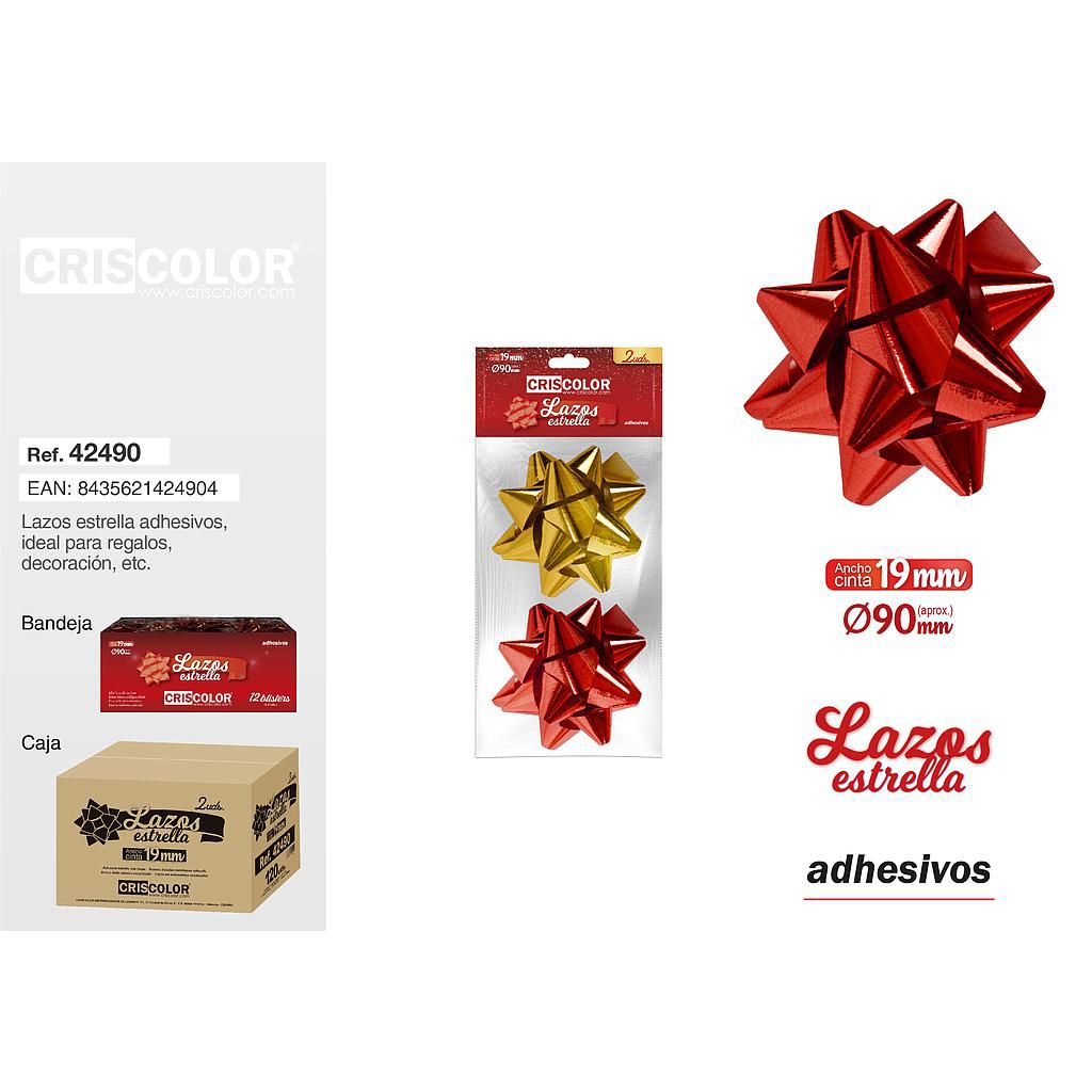 LAZOS ESTRELLA MET. 19MM 2UDS 9004500